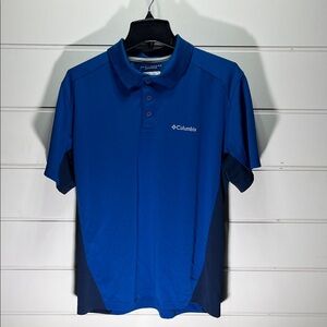 Columbia Men's Two-Tone Blue Polo